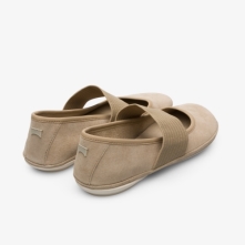 Camper Right Ballerinas Beige - Womens Singapore YOZFAX-200